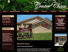 Tablet Screenshot of centerchase-apartments.com